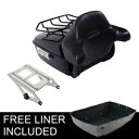 ブラックキング トランクバックレストパッドマウント ハーレーツアーパックパックツーリング 14-2024用 Black King Trunk Backrest Pad Mount Fit For Harley Tour Pak Pack Touring 14-2024