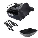 ブラックキング トランク バックレスト マウント ラック ハーレー ツアー パック グライド FLHX 2014-24 に適合 Black King Trunk Backrest Mount Rack Fit For Harley Tour Pak Glide FLHX 2014-24