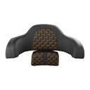 リアパック トランク パッセンジャー バックレスト インディアン ロードマスター 15-23 ブラック オレンジに適合 Rear Pack Trunk Passenger Backrest Fit For Indian Roadmaster 15-23 Black Orange