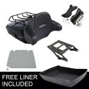 ブラックチョップドトランクバックレストマウントドッキングフィットハーレーストリートグライド 2014-2024 Black Chopped Trunk Backrest Mount Docking Fit For Harley Street Glide 2014-2024