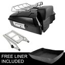 みじん切りトランクバックレストラック ハーレーツーリングツアーパックロードグライド2014-2024に適合 Chopped Trunk Backrest Rack Fit For Harley Touring Tour Pak Road Glide 2014-2024