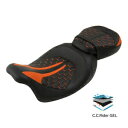 運転席助手席ジェルシート ハーレーツーリング CVO ストリートグライド 2009-23 ブラックに適合 Driver Passenger Gel Seat Fit For Harley Touring CVO Street Glide 2009-23 Black