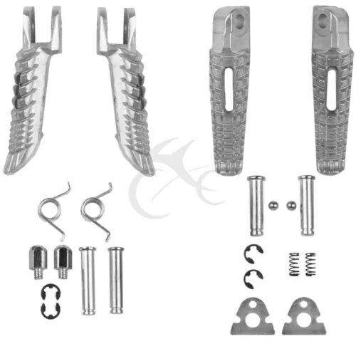 フロントリアドライバー助手席フットペグフットレストスズキ GSXR1000 2005-2022 に適合 Front Rear Driver Passenger Footpegs Footrests Fit For Suzuki GSXR1000 2005-2022