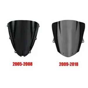 デュアルバブルフロントガラスフロントガラスカワサキニンジャ ZX6R 2005-08 2009-2018 に適合 Dual Bubble Windscreen Windshield Fit For Kawasaki Ninja ZX6R 2005-08 2009-2018