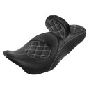 運転席助手席 ライダー背もたれパッド付き ハーレーロードグライド 2009-23 米国に適合 Driver Passenger Seat W/ Rider Ba...