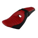 黒赤ツーアップ運転席助手席フィットインディアンスカウト 2015-23 60 16-23 Black Red Two Up Driver Passenger S...