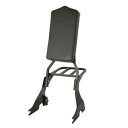 ブラック シーシーバー バックレスト 荷物ラック ハーレー スポーツスター XL 883 1200 04-22用 Black Sissy Bar Backrest Luggage Rack Fit For Harley Sportster XL 883 1200 04-22