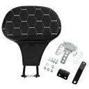 ブラック ライダー ドライバー バックレスト パッド ブラケット付き ハーレー ロード エレクトラグライド用 Black Rider Driver Backrest Pad W/ Bracket Fit For Harley Road Electra Glide