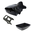 ブラック キング トランク バックレスト マウント ハーレー ツアー パック ロード キング グライド 09-2013 に適合 Black King Trunk Backrest Mount Fit For Harley Tour Pak Road King Glide 09-2013