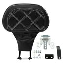 ブラック ライダー ドライバー バックレスト パッド ハーレー ロード エレクトラ ストリート グライド 1988-23 に適合 Black Rider Driver Backrest Pad Fit For Harley Road Electra Street Glide 1988-23