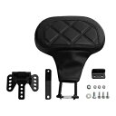 ブラックドライバーバックレストパッドハーレーツーリングエレクトラストリートロードキンググライドに適合 Black Driver Backrest Pad Fit For Harley Touring Electra Street Road King Glide