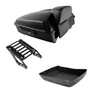 ブラックチョップドトランクバックレストマウント ハーレーロードグライド 2014-2024 ツアーパックに適合 Black Chopped Trunk Backrest Mount Fit For Harley Road Glide 2014-2024 Tour-Pak