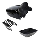 ブラックキング トランク バックレスト マウント ラック ハーレー ツアー パック ロード グライド 14-2024 に適合 Black King Trunk Backrest Mount Rack Fits For Harley Tour Pak Road Glide 14-2024