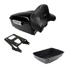 ブラック キング トランク バックレスト パッド マウント ハーレー ツアー パック ロード グライド 2014-2024 に適合 Black King Trunk Backrest Pad Mount Fit For Harley Tour Pak Road Glide 2014-2024
