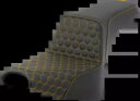 Saddlemen ステップアップ ゴールド ハニカム ゲル シート 2018-2024 ハーレー ソフテイル FXBB FXST 用 Saddlemen Step Up Gold Honeycomb Gel Seat for 2018-2024 Harley Softail FXBB FXST
