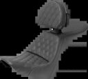 Saddlemen エクスプローラー ラティス ジェル シート & バックレスト 2006-2017 ハーレー ソフテイル デラックス Saddlemen Explorer Lattice Gel Seat & Backrest 2006-2017 Harley Softail Deluxe