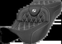 Saddlemen ロードソファ ホワイト ラティス 拡張ゲルシート 2008-2024 ハーレーツーリングに適合 Saddlemen Roadsofa Whi...