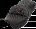 Saddlemen ロードソファ レッド ハニカム ステッチ ジェル シート 2008-2024 ハーレー ツーリングに適合 Saddlemen Roadsof...