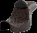 Saddlemen SDC プロシリーズ レッド格子シート & バックレスト 2006-2017 ハーレー ダイナに適合 Saddlemen SDC Pro Series Red Lattice Seat & Backrest fits 2006-2017 Harley Dyna