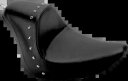 Saddlemen ヒールダウン スタッズ ソロ ジェル シート 06-17 ハーレー ソフテイル ファットボーイ スタンダード Saddlemen Heels Down Studded Solo Gel Seat 06-17 Harley Softail Fat Boy Standard