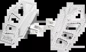 Thrashin Apex ミニ クローム フロント ドライバー フロアボード 2018-2023 ハーレー ソフテイル Thrashin Apex Mini Chrome Front Driver Floorboards 2018-2023 Harley Softail