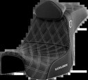 Saddlemen SDC プロシリーズ シルバー格子シート & バックレスト 2006-17 ハーレー ダイナに適合 Saddlemen SDC Pro Series Silver Lattice Seat & Backrest fits 2006-17 Harley Dyna