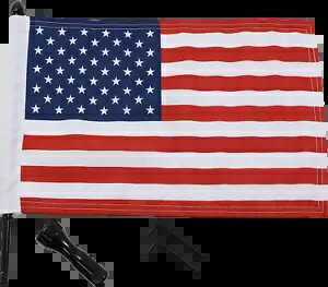 プロパッド 10x15 アメリカ国旗オートバイエアウィング荷物ラックマウントハーレー用 Pro Pad 10x15 American Flag Motorcycle Air Wing Luggage Rack Mount for Harley
