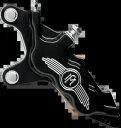 Performance Machine 6 ピストン フロント オートバイ ブレーキ キャリパー 2000-2014 ソフテイル Performance Machine 6 Piston Front Motorcycle Brake Caliper 2000-2014 Softail(2)