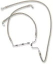 ドラッグスペシャリティーズ ステンレススチール オーバーサイズ +4 ブレーキライン 14-19 ハーレー ツーリング Drag Specialties Stainless Steel Oversized +4 Brake Line 14-19 Harley Touring