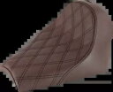 Saddlemen Renegade ブラウン ラティス ソロ ジェル シート 2018-2023 インディアン スカウト ボバー用 Saddlemen Renegade Brown Lattice Solo Gel Seat for 2018-2023 Indian Scout Bobber