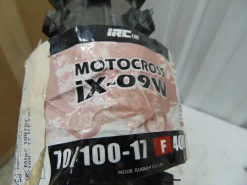 IRC ե  70/100-17 40M ȥ IX-09W ե 3809 P/N: 106757 IRC Front Tire 70/100-17 40M Motocross IX-09W DATE CODE 3809 P/N: 106757