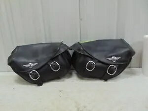ハーレーダビッドソン ソフテイル ファットボーイ スタイル レザー サドルバッグ 00以降 ソフテイル Harley Davidson Softail Fatboy Style Leather Saddlebags 00-Later Softails