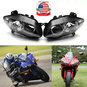 クリアヘッドライトヘッドランプハウジングアセンブリヤマハ YZF R1 2004 2005 2006 US Clear Headlight Head Lamp Housing Assembly For Yamaha YZF R1 2004 2005 2006 US