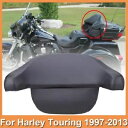 ブラックチョップドキングバックレストパッドトランクハーレーロードキング97-2013ツアーパックパック用 Black Chopped King Backrest Pad Trunk For Harley Road King 97-2013 Tour Pack Pak