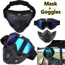 モジュラーモトクロスフェイスマスクゴーグルオートバイオフロードレース眼鏡メガネ Modular Motocross Face Mask Goggles Motorcycle Off Road Race Eyewear Glasses