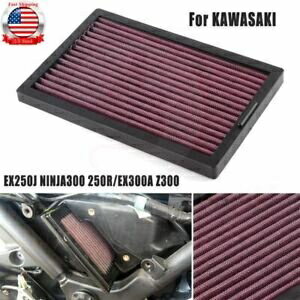 カワサキ EX250J 忍者 250R EX300A 忍者 300 Z300 吸気フィルタークリーナー For Kawasaki EX250J Ninja 250R EX300A Ninja 300 Z300 Air Intake Filter Cleaner