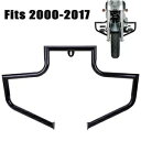 ハイウェイ エンジン ガード クラッシュ バー ブラック ハーレー ソフテイル スリム ファットボーイ 2000-2017 米国用 Highway Engine Guard Crash Bar Black For Harley Softail Slim Fatboy 2000-2017 US(2)