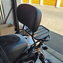 ブラックシーシーバーバックレスト荷物ラックドッキングフィットハーレーロードキング 2014-2024 Black Sissy Bar Backrest Luggage Rack Docking Fit For Harley Road King 2014-2024