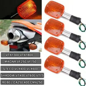 4X ターンシグナルウインカーライトホンダシャドウ 500 VT500C 反乱 CA250 CMX CMX400 4X Turn Signal Blinker Light For Honda Shadow 500 VT500C Rebel CA250 CMX CMX400
