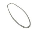メンズ ステンレススチール 20 インチ スクエア ウィート ウィーブ チェーン ネックレス - 彼へのギフトに最適 Men's Stainless Steel...