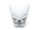 ホワイトオートバイヘッドライトマスク 12V スーパーモトエンデューロ簡単フィット強力な耐久性 WHITE Motorcycle Headlight Mask 12V Supermoto Enduro Easy Fit STRONG DURABLE
