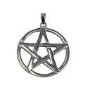 ユニセックススターリングシルバー925ペンタクルペンダント、誕生日、記念日、クリスマス Unisex Sterling Silver 925 Pentacle ...