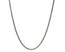 ユニセックス オキシダイズド カーブ リンク チェーン ネックレス - スターリングシルバー Unisex Oxidised Curb Link Chain N...