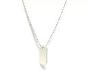 メンズ スターリング シルバー ドッグタグ ネックレス ペンダント 51 cm ビーズ チェーン Men's Sterling Silver Dog Tag N...