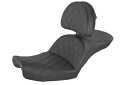 SADDLEMEN 0803-0682 896-04-030LS エクスプローラーシート - 格子ステッチ - バックレスト SADDLEMEN 0803-06...