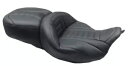 MUSTANG 0801-1374 79006AB ワンピース デラックス ツーリング シート -BLK レッドステッチ MUSTANG 0801-1374 7...
