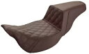 SADDLEMEN 0801-1283 808-07B-172BREX ステップアップシート - エクステンデッドリーチ - ブラウン - FLH SADDLE...