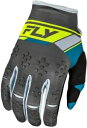 新しいフライ レーシング キネティック プリ グローブ - チャコール/ハイビズ イエロー - XXXLarge New Fly Racing Kinetic Prix Gloves - Charcoal/ Hi-Vis Yellow - XXXLarge