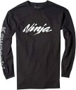 New Factory Effex Kawasaki Ninja 長袖 T シャツ - ブラック - XL New Factory Effex Kawasaki Ninja Long-Sleeve T-Shirt - Black - X-Large