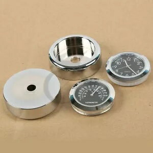 モーターフロントガラスフロントガラスブラックダイヤル温度温度計時計カワサキ用 Motor Windshield Wi..